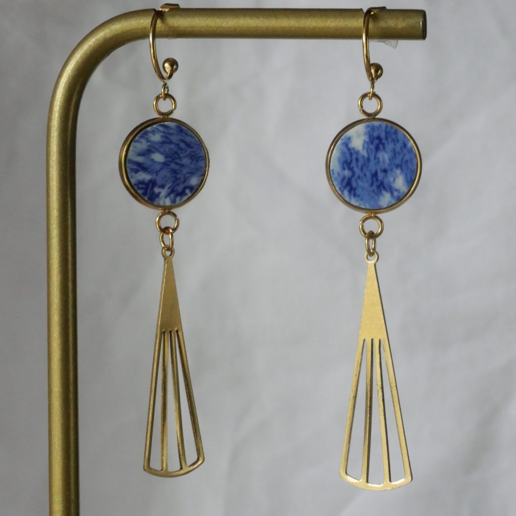 Boucles d'oreilles bleu